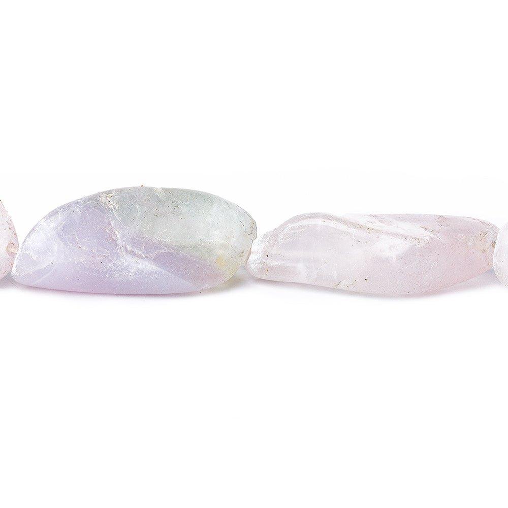 Light Purple Fluorite Tumbled Nugget Beads 15 inch 16 pieces - The Bead Traders