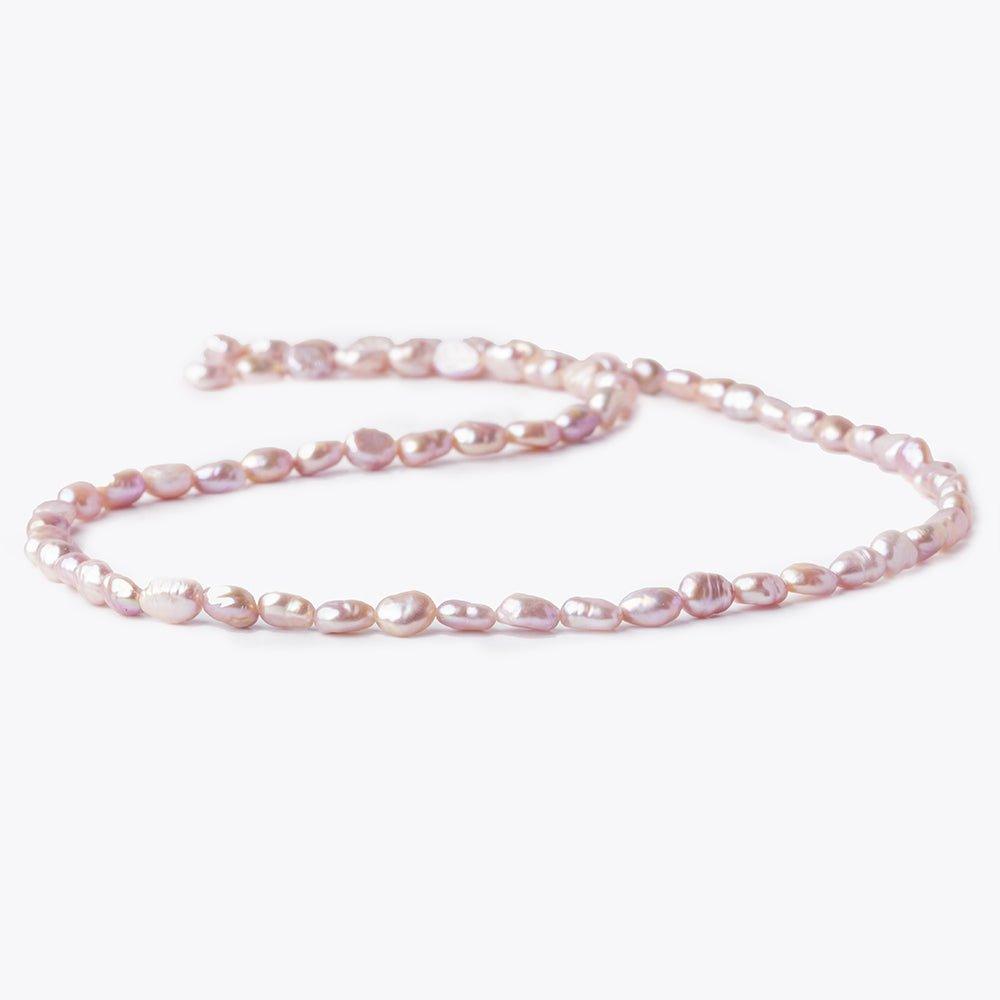 Lilac Purple Petite Baroque Freshwater Pearl 16 inch 50 pieces 5x4mm - 7x4mm - The Bead Traders
