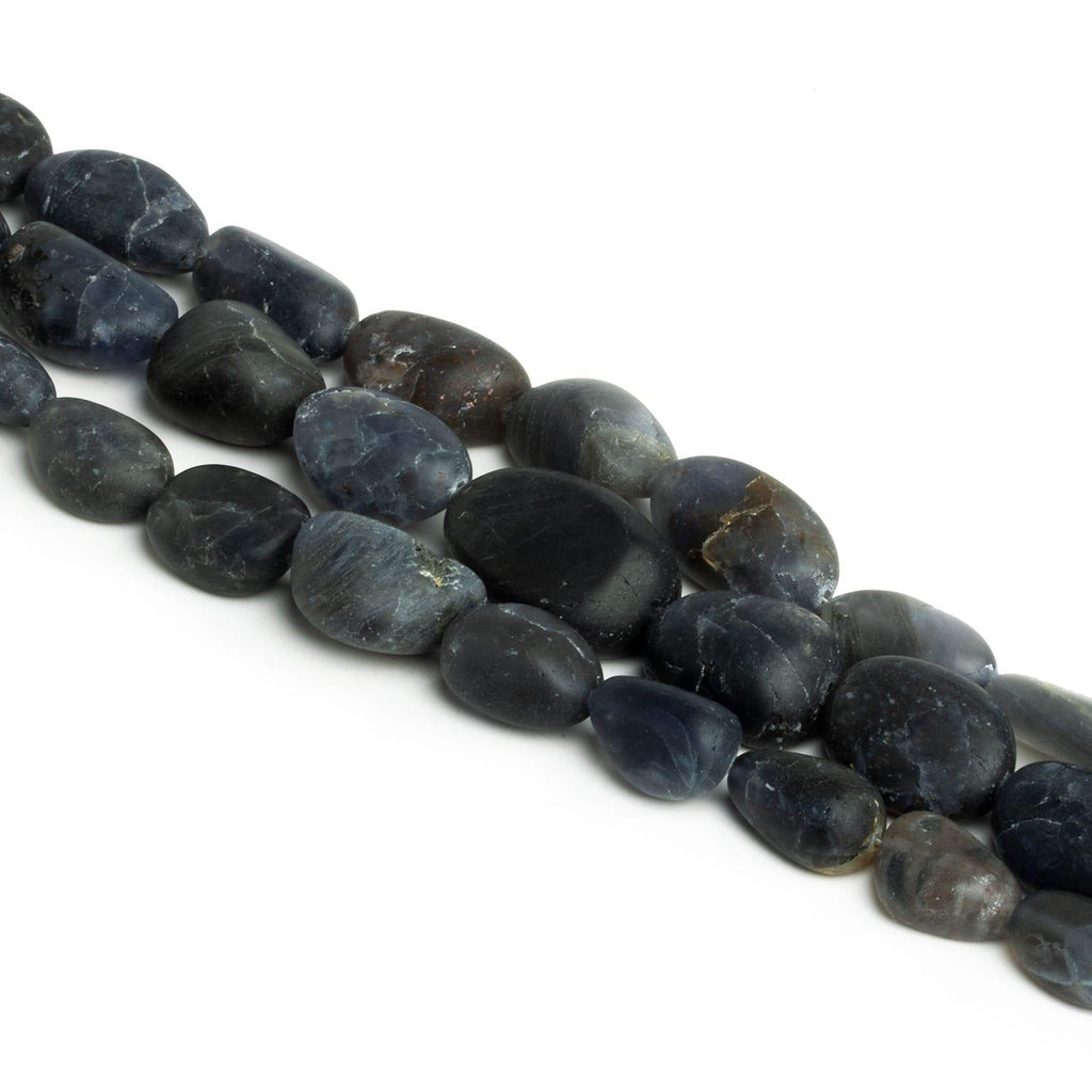 Matte Iolite Plain Nuggets - Lot of 3 - The Bead Traders
