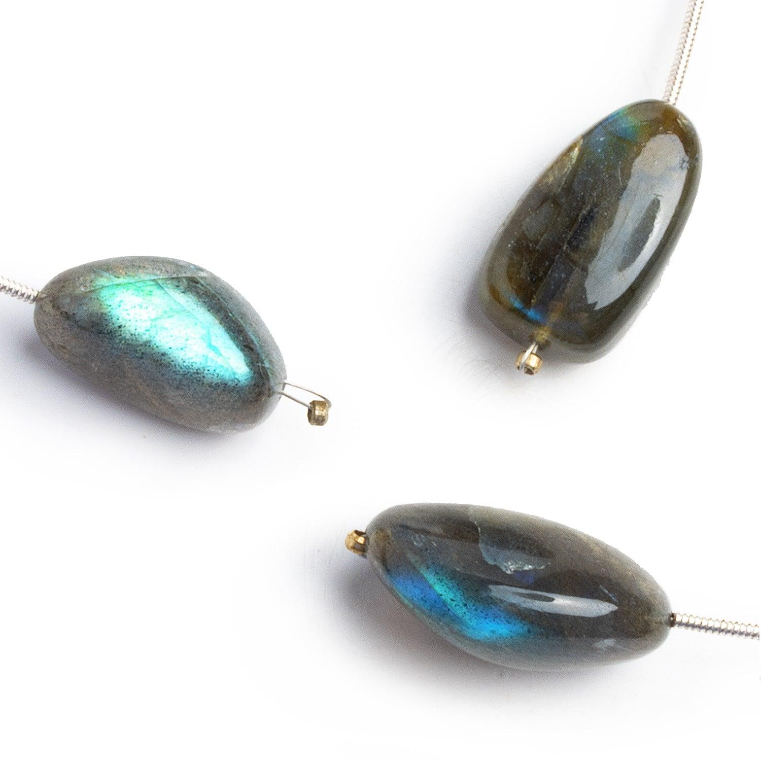 Medium Labradorite Plain Nugget Focal Bead 1 Piece - The Bead Traders