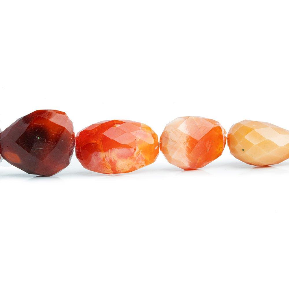 Mexican Fire Opal Faceted Nugget Beads 14 inch 20 pieces - The Bead Traders