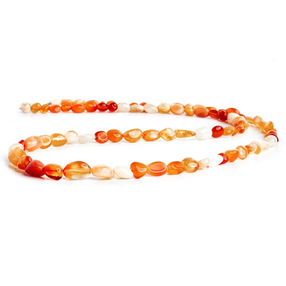 Mexican Fire Opal Plain Nugget Beads 18 inch 80 pieces - The Bead Traders