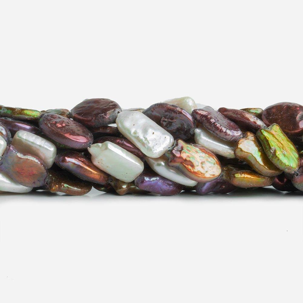 Multi Color Multi Shape Pearls 16 inch 27 pieces - The Bead Traders