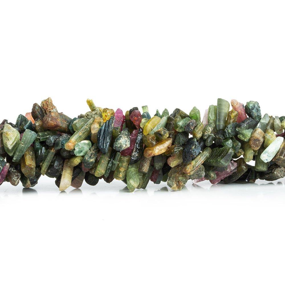 Multi Color Tourmaline Natural Crystal Beads 8 inch 95 pieces - The Bead Traders