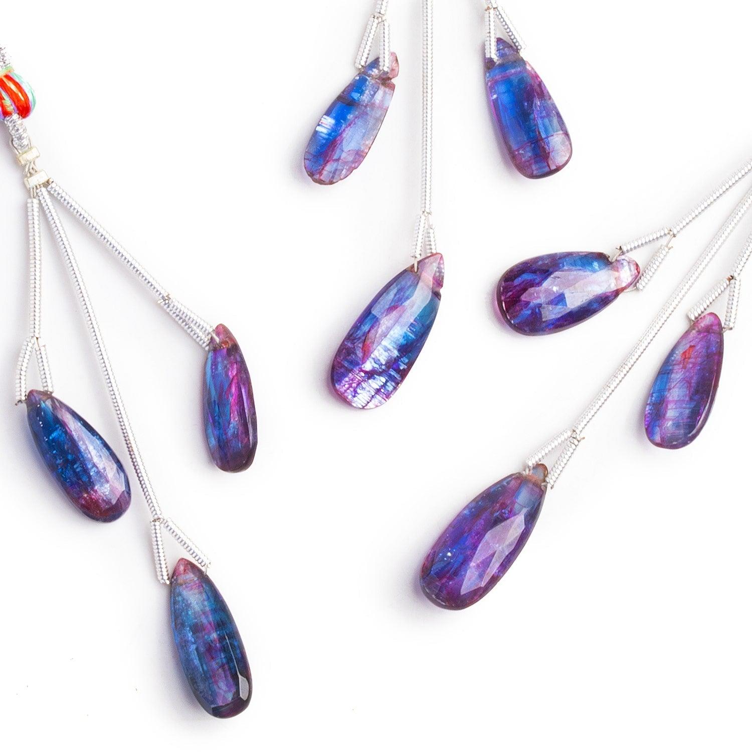 Mystic Kyanite Pear Focal Beads 3 Pieces - The Bead Traders
