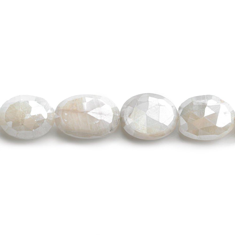 Mystic Moonstone Faceted Oval Beads 14 inch 28 pieces - The Bead Traders