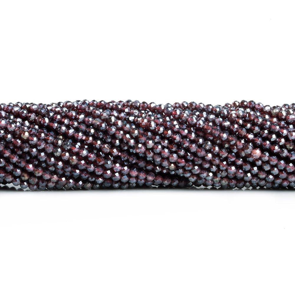 Mystic Rhodolite Microfaceted Round Beads 12 inch 140 pieces - The Bead Traders