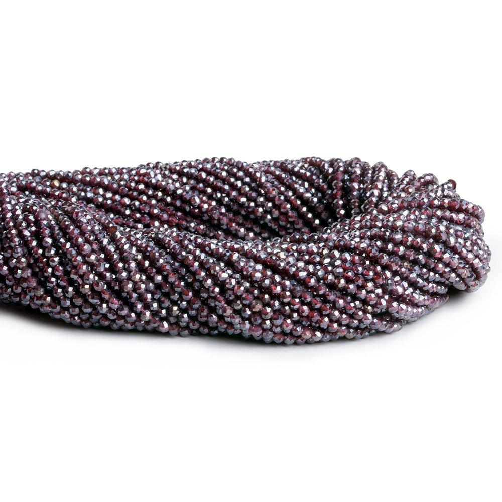 Mystic Rhodolite Microfaceted Round Beads 12 inch 140 pieces - The Bead Traders