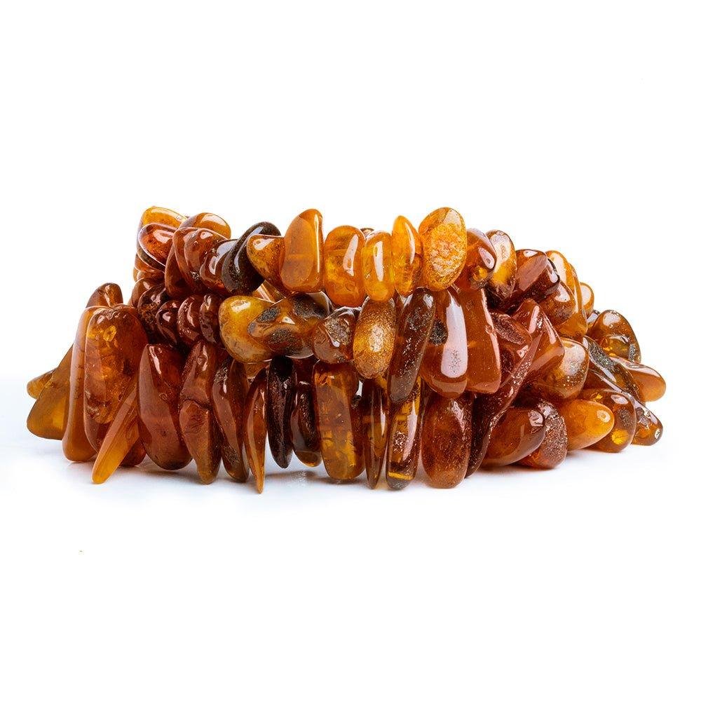 Natural Baltic Amber Plain Chip Beads 25 inch 120 pieces - The Bead Traders