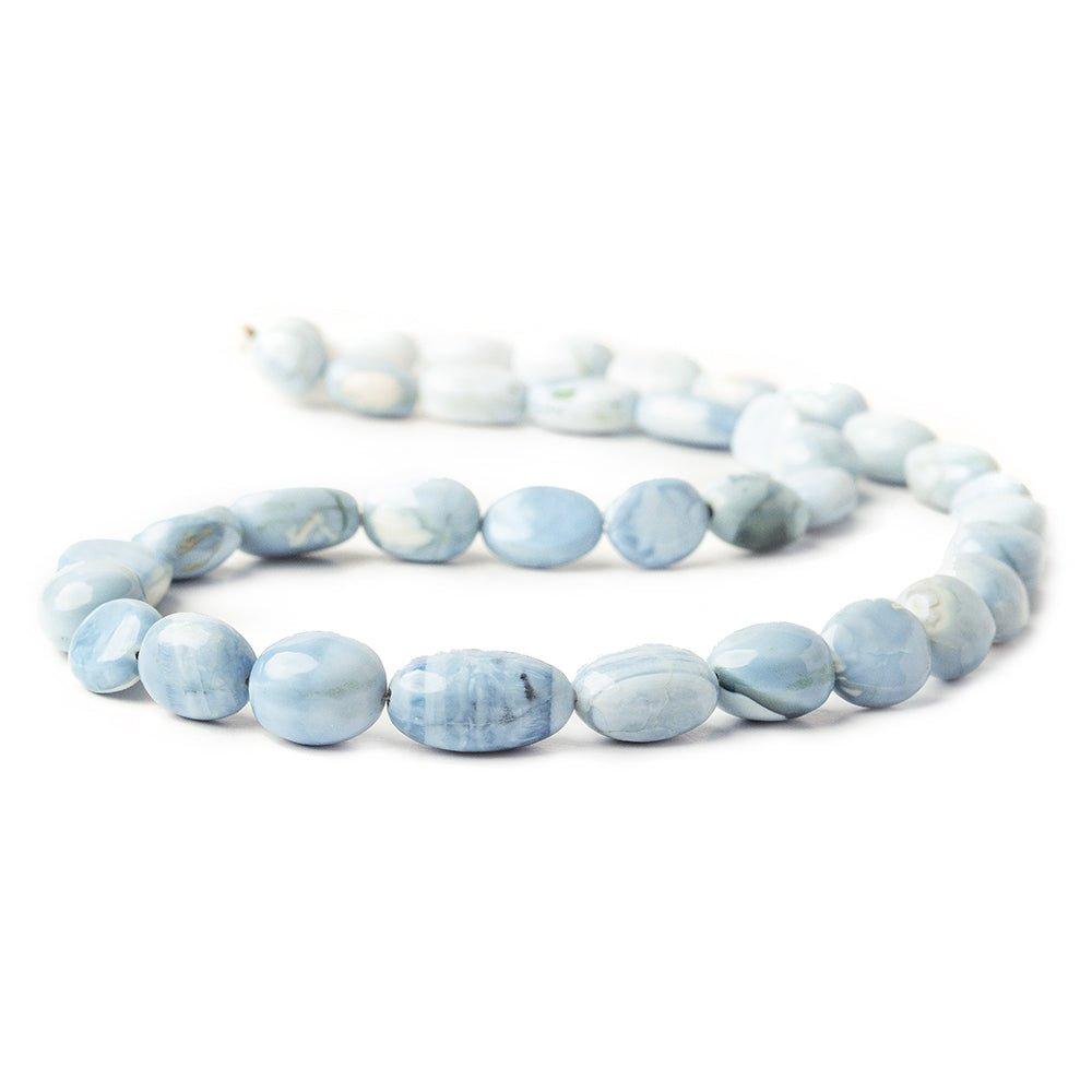 Owyhee Denim Blue Opal Plain Nugget Beads 15 inch 7x6-15x9mm 37 pieces - The Bead Traders
