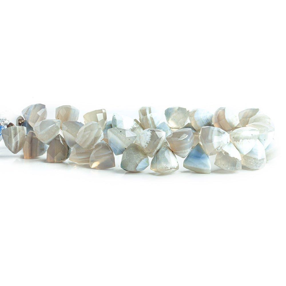 Owyhee Denim Blue Opal Top Drilled Triangle Beads 8 inch 8x8x9mm 40 pieces - The Bead Traders