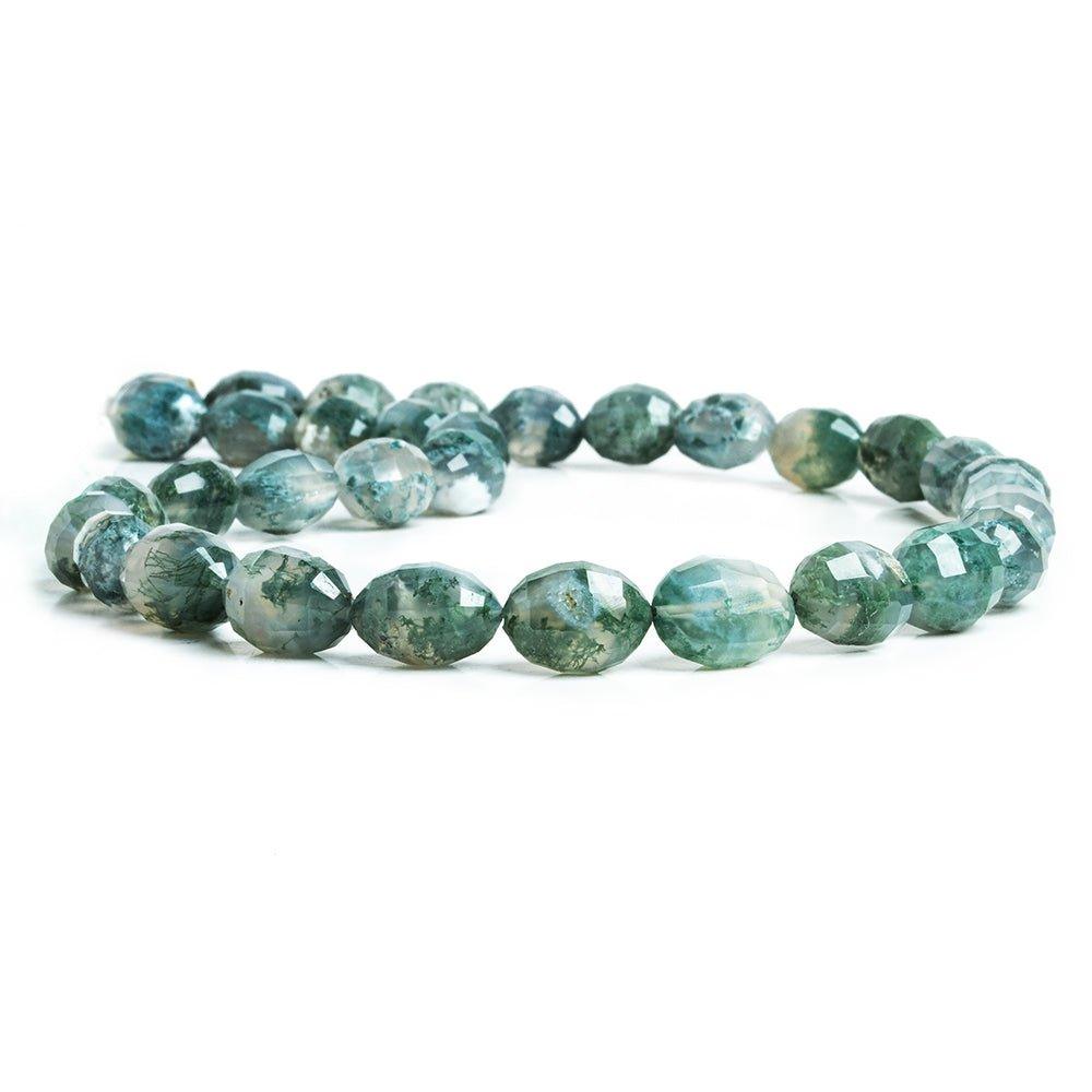 Peacock Solar Quartz Faceted Oval Beads 15 inch 31 pieces - The Bead Traders