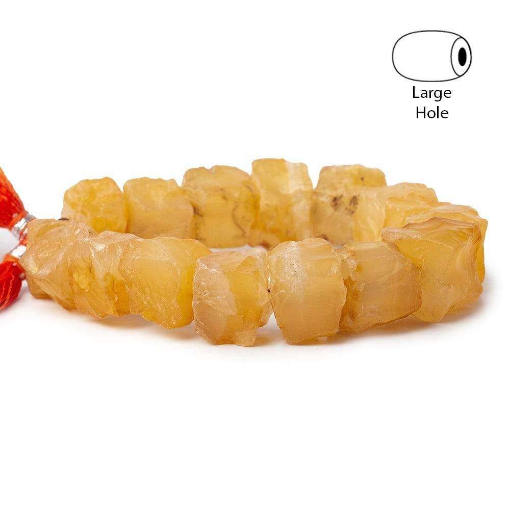 Pear Agate Hammer Faceted Cube Beads 8 inch 14 pieces - The Bead Traders