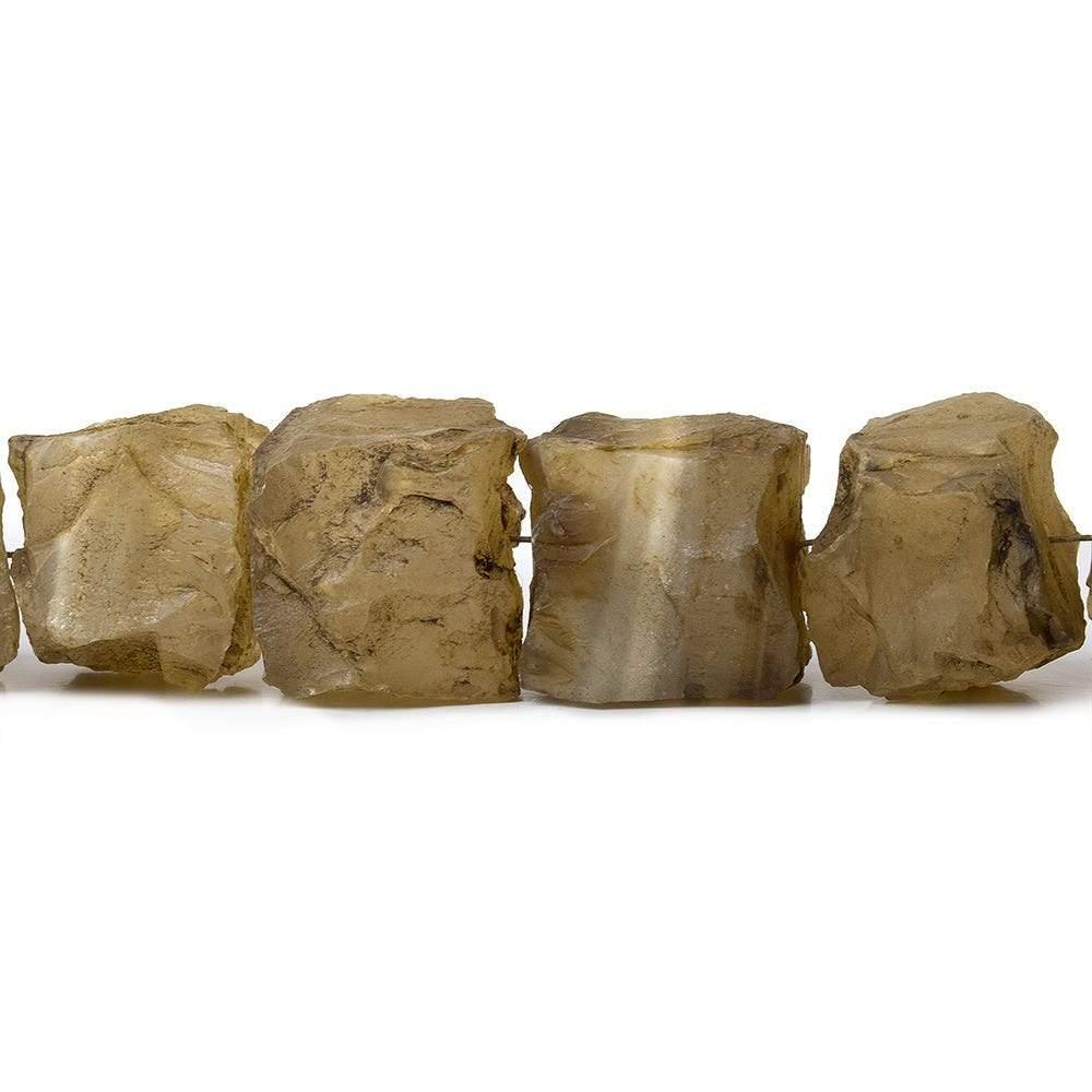 Pecan Brown Agate Beads Hammer Faceted Cube Beads - The Bead Traders