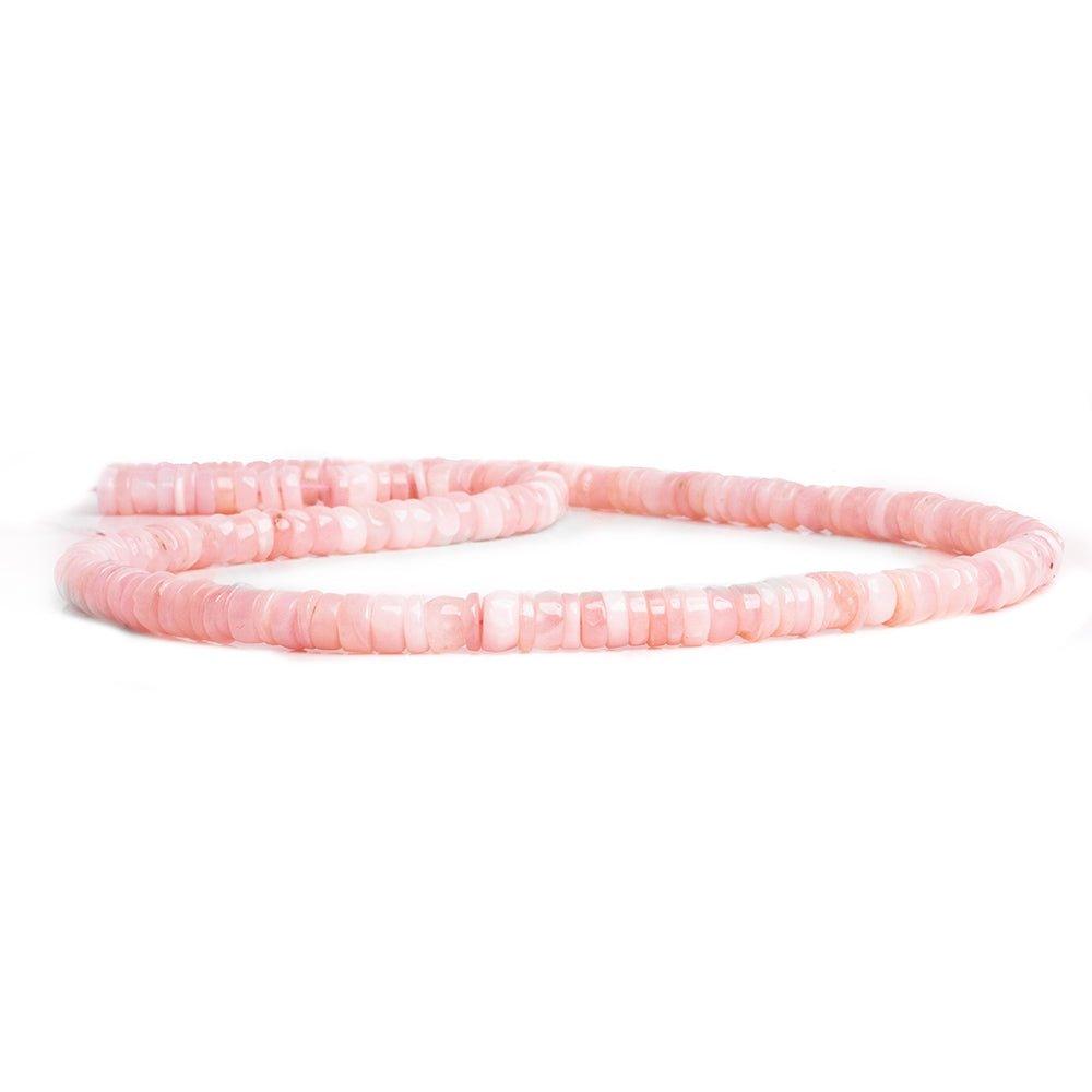 Pink Peruvian Opal Plain Heishi Beads 16 inch 200 pieces - The Bead Traders