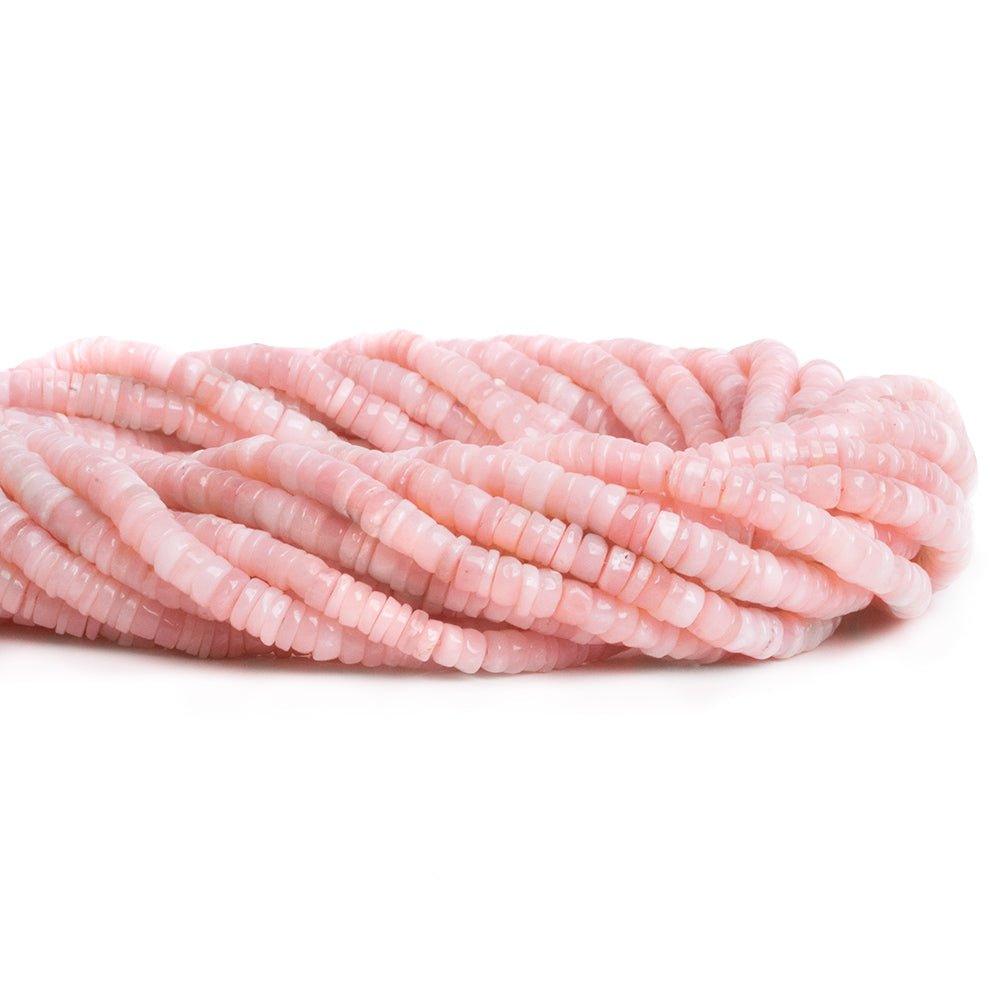 Pink Peruvian Opal Plain Heishi Beads 16 inch 200 pieces - The Bead Traders