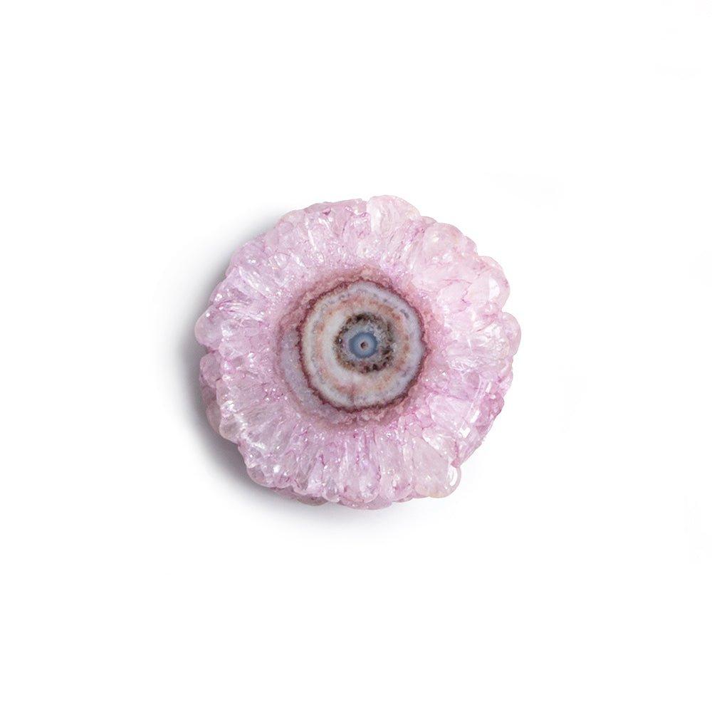 Pink Solar Quartz Slice Focal Bead 1 Piece - The Bead Traders