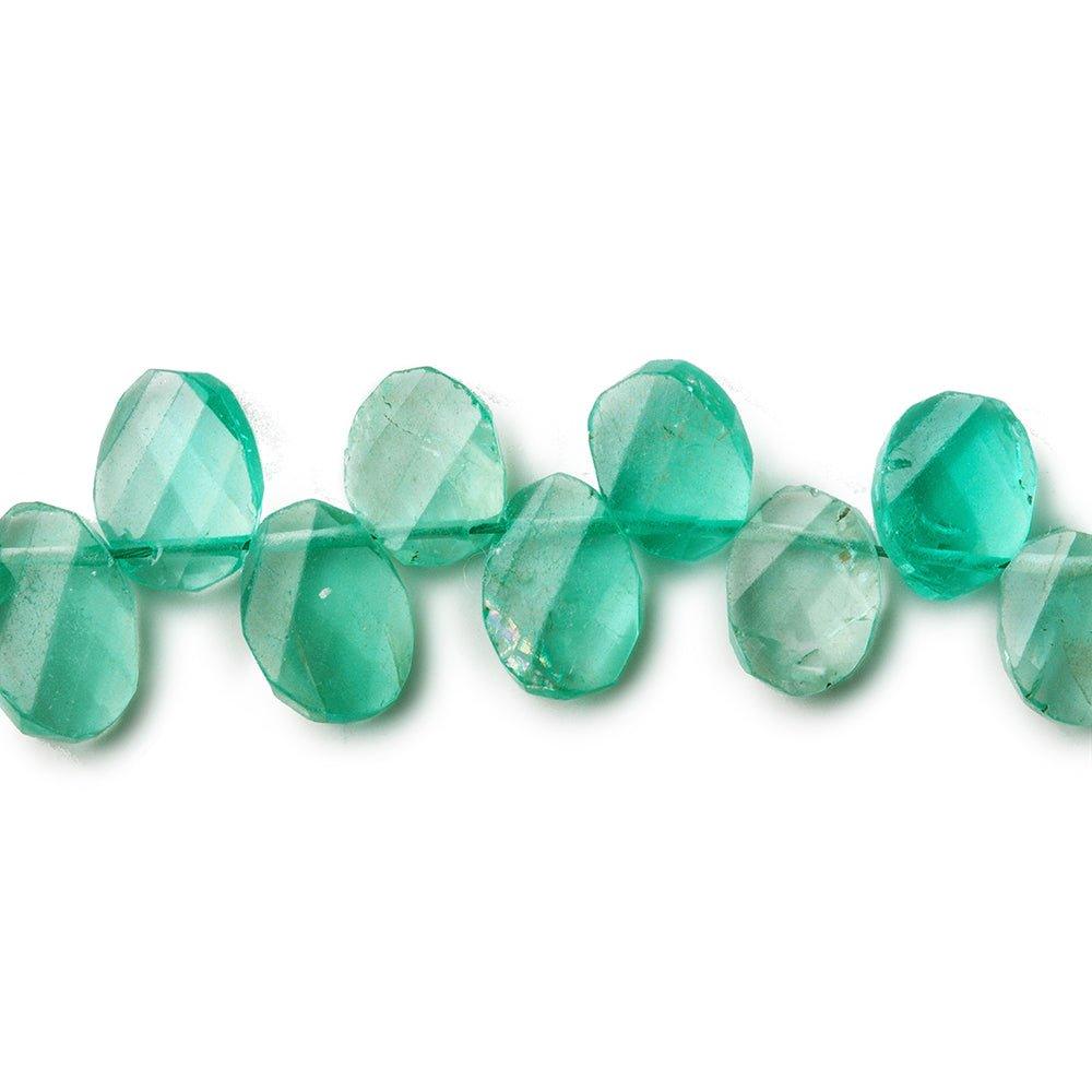 Pool Water Blue Apatite Faceted Oval Beads 9inch 52 pieces - The Bead Traders