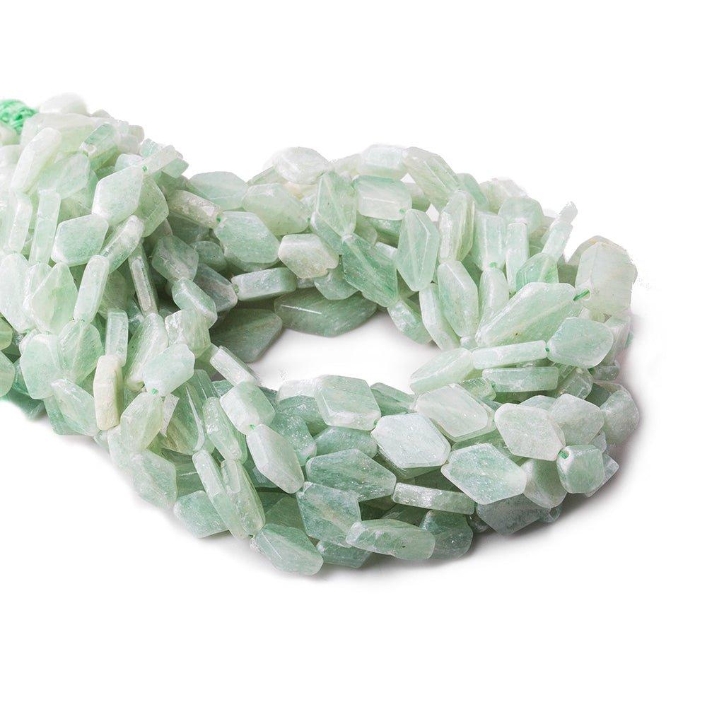 Sea Green Aventurine Beads Plain Kite - The Bead Traders