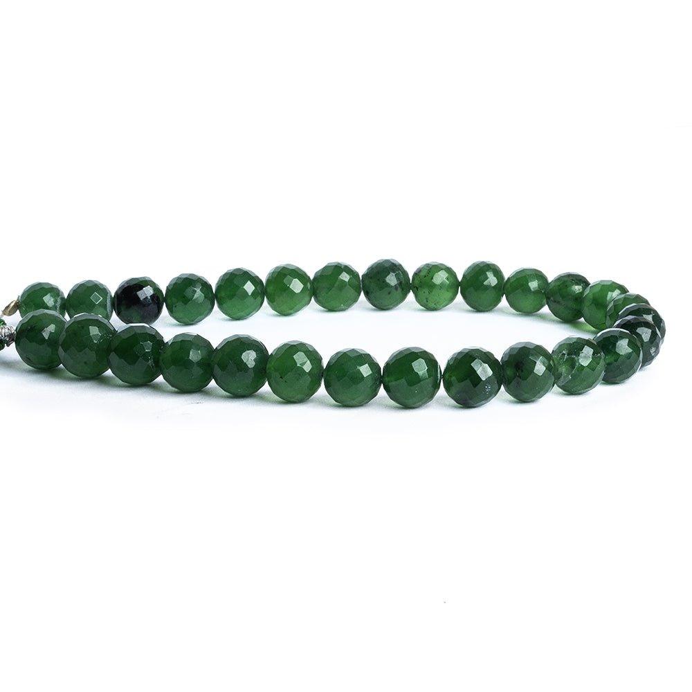 Serpentine Faceted Round Beads 8 inch 28 pieces - The Bead Traders
