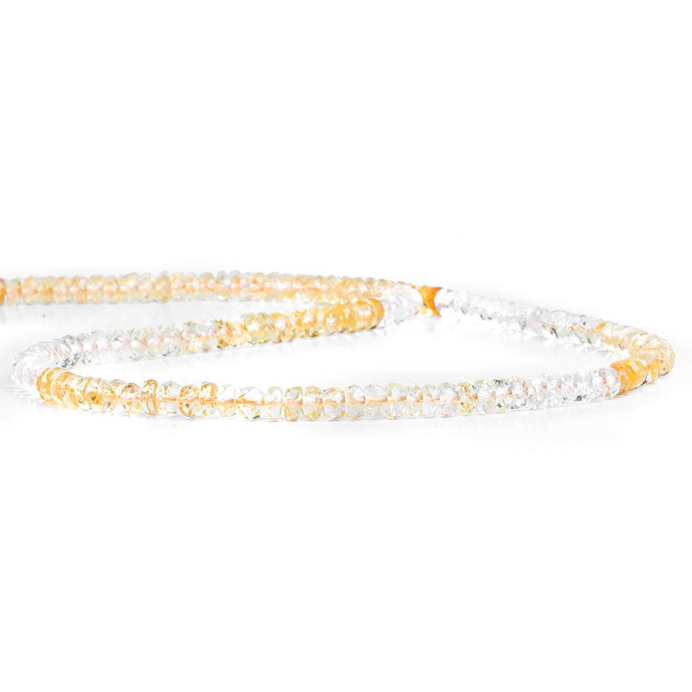 Shaded Citrine Faceted Rondelle - The Bead Traders