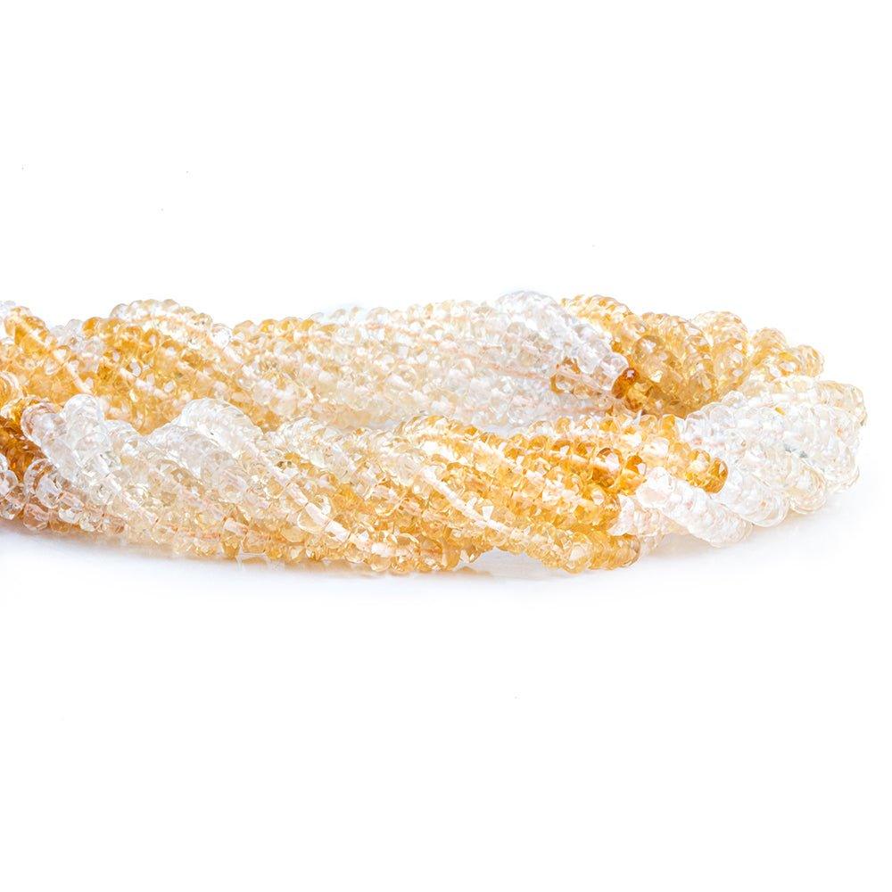 Shaded Citrine Faceted Rondelle - The Bead Traders