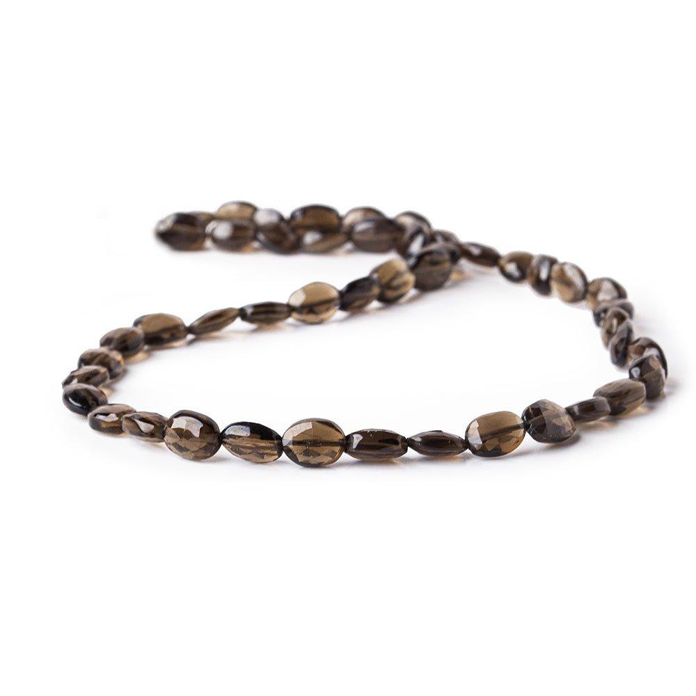 Smoky Quartz Faceted 6-8mm Ovals - The Bead Traders