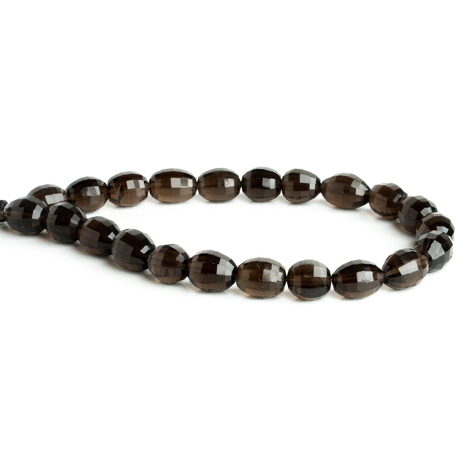 Smoky Quartz Faceted Ovals 10 inch 20 beads - The Bead Traders