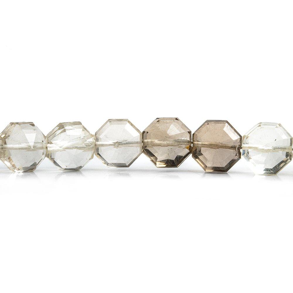 Smoky Quartz Faceted Pavillion Cut Beads 15 inch 60 pieces - The Bead Traders