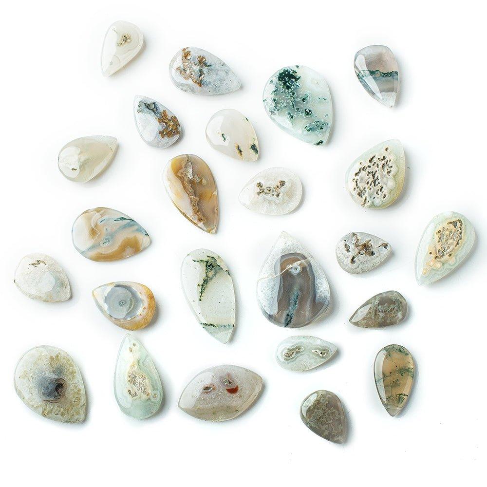 Solar Quartz plain pear & plain marquise beads sold as 24 loose pieces 21x12mm - 35x26mm - The Bead Traders