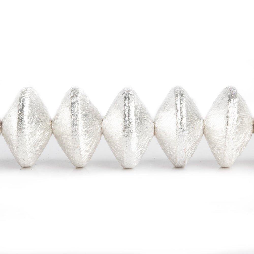 Sterling Silver Plated Copper Brushed Disc 8 inch 29 pcs - The Bead Traders