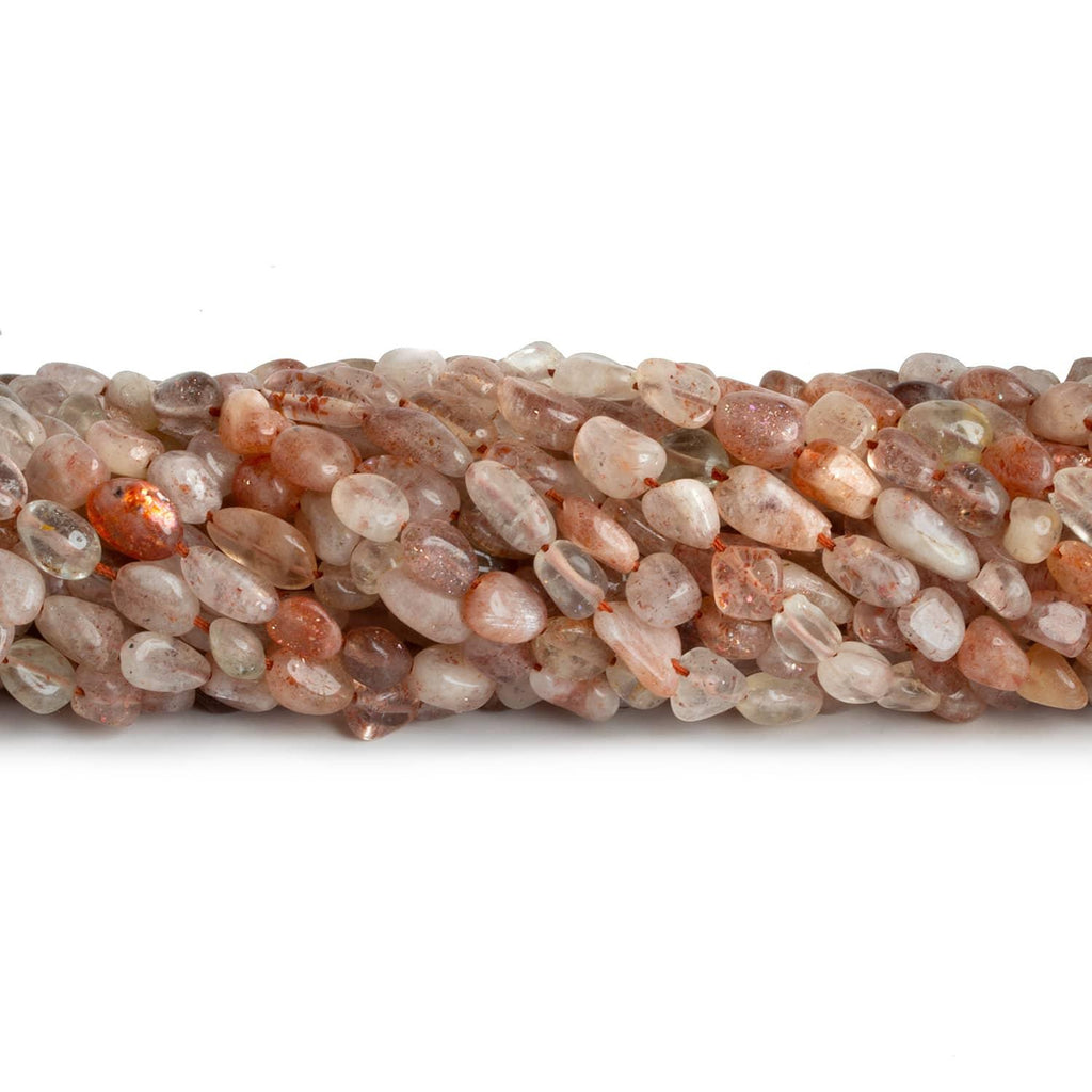 Sunstone Plain Nuggets 12 inch 45 beads - The Bead Traders