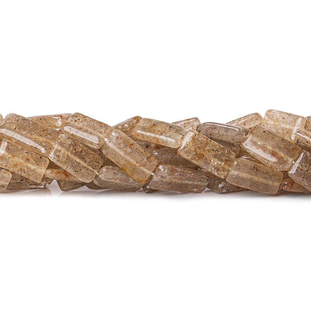 Sunstone Plain Rectangle Beads 13 inch 24 pieces - The Bead Traders