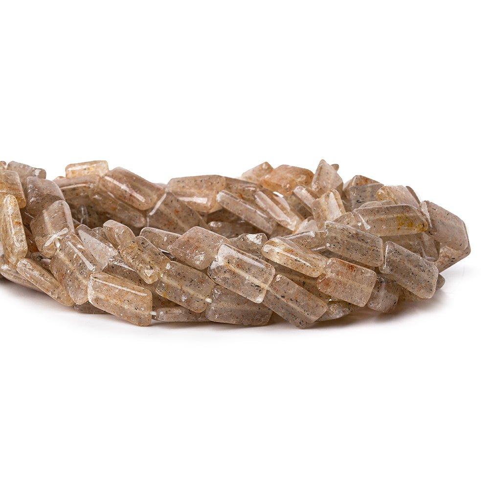 Sunstone Plain Rectangle Beads 13 inch 24 pieces - The Bead Traders