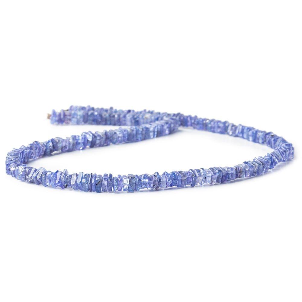 Tanzanite square plain Heishi 14 inch 205 beads 4mm - 5mm - The Bead Traders