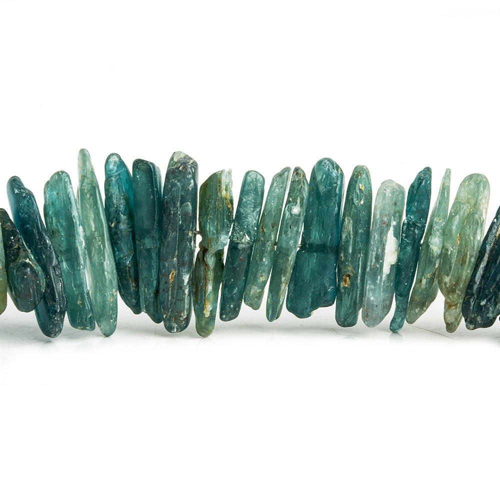 Teal Kyanite Natural Crystal Chip Beads 7.5 inch 63 pieces - The Bead Traders