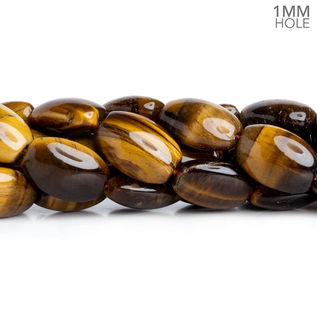 Tiger's Eye Plain Ovals 16 inch 22 beads AA - The Bead Traders