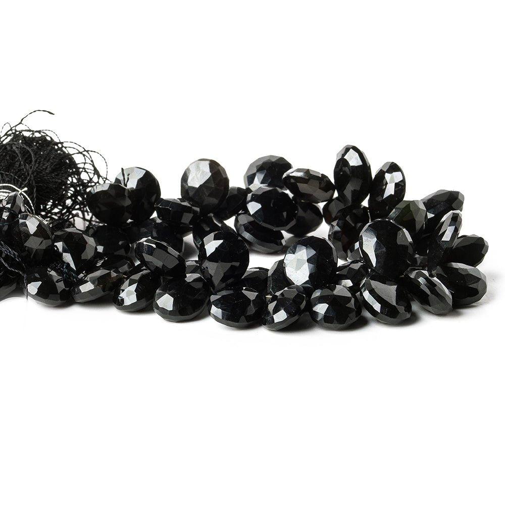 Tri-Color Agate Faceted Pear Briolette Beads, 7.5 inch - The Bead Traders