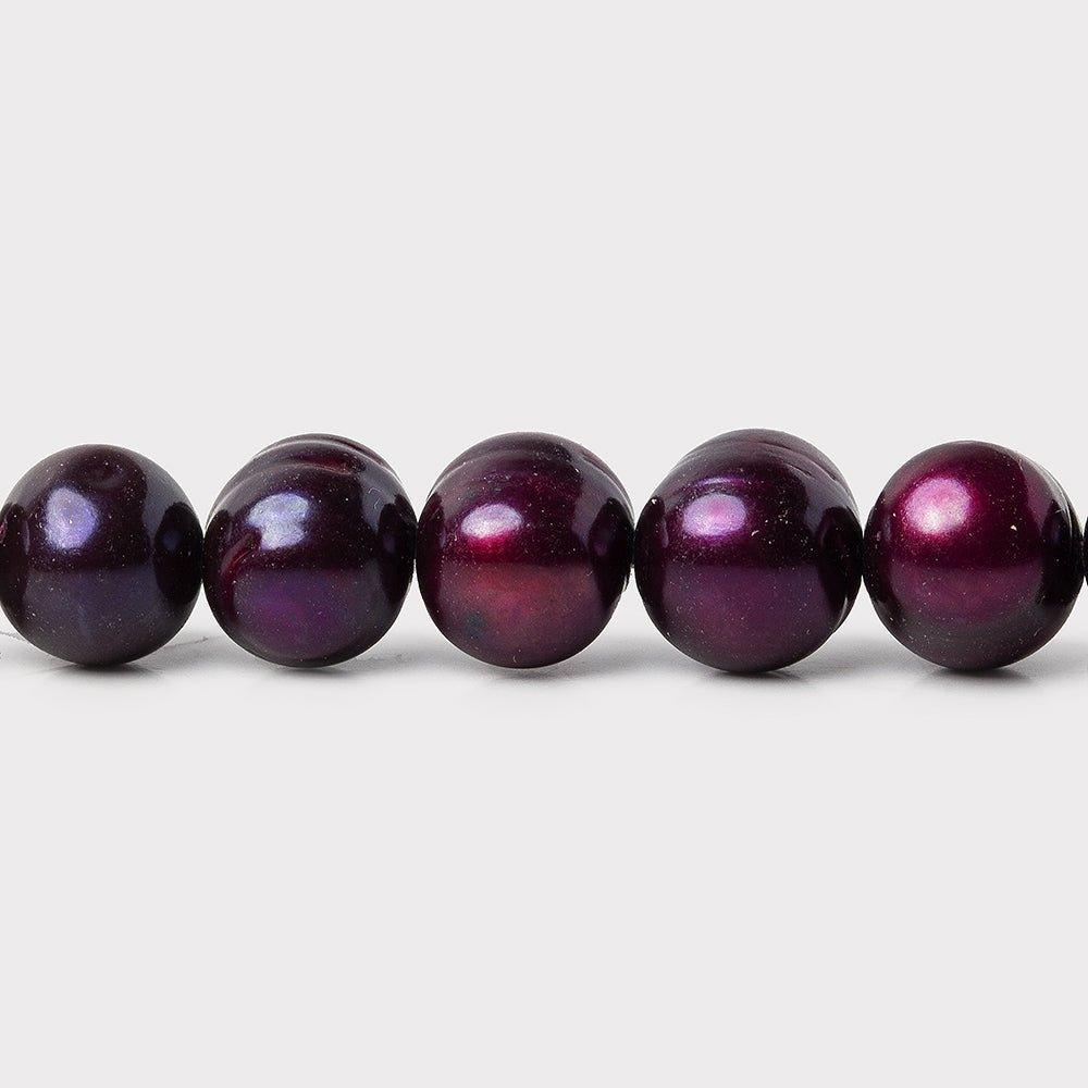 Violet Ringed Baroque Freshwater Pearl 15 inch 44 pieces 10x9mm - The Bead Traders