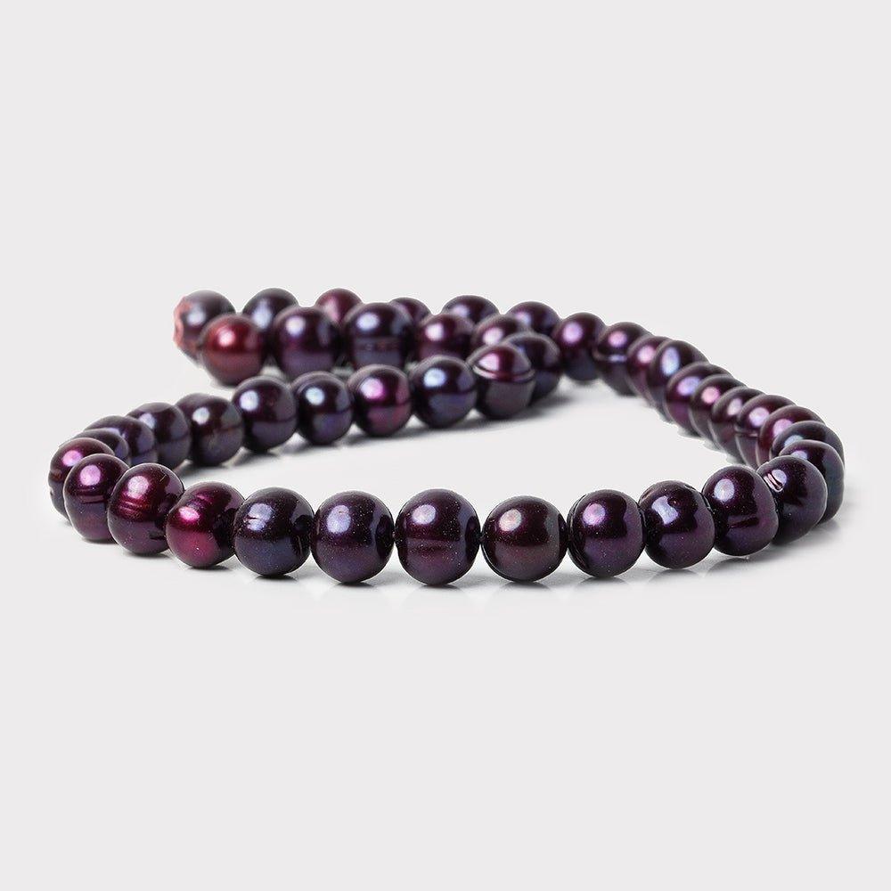 Violet Ringed Baroque Freshwater Pearl 15 inch 44 pieces 10x9mm - The Bead Traders