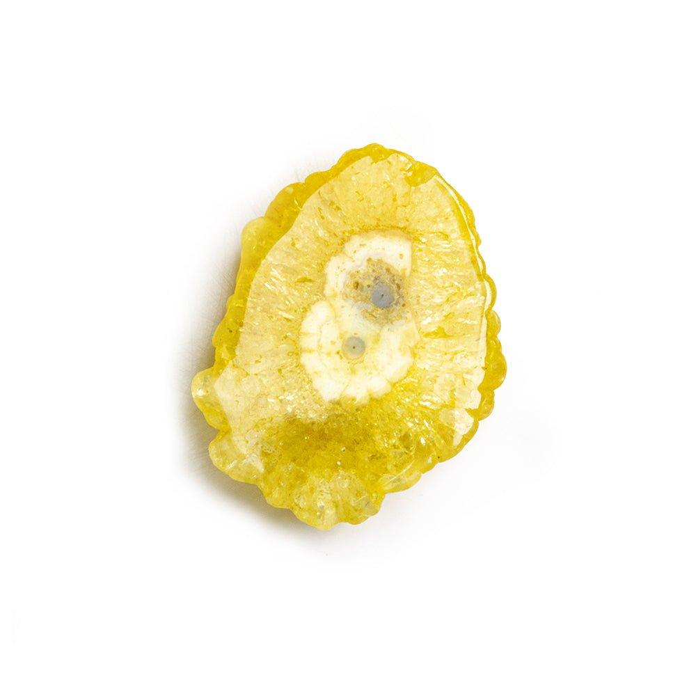 Yellow Solar Quartz Slice Focal Bead 1 Piece - The Bead Traders