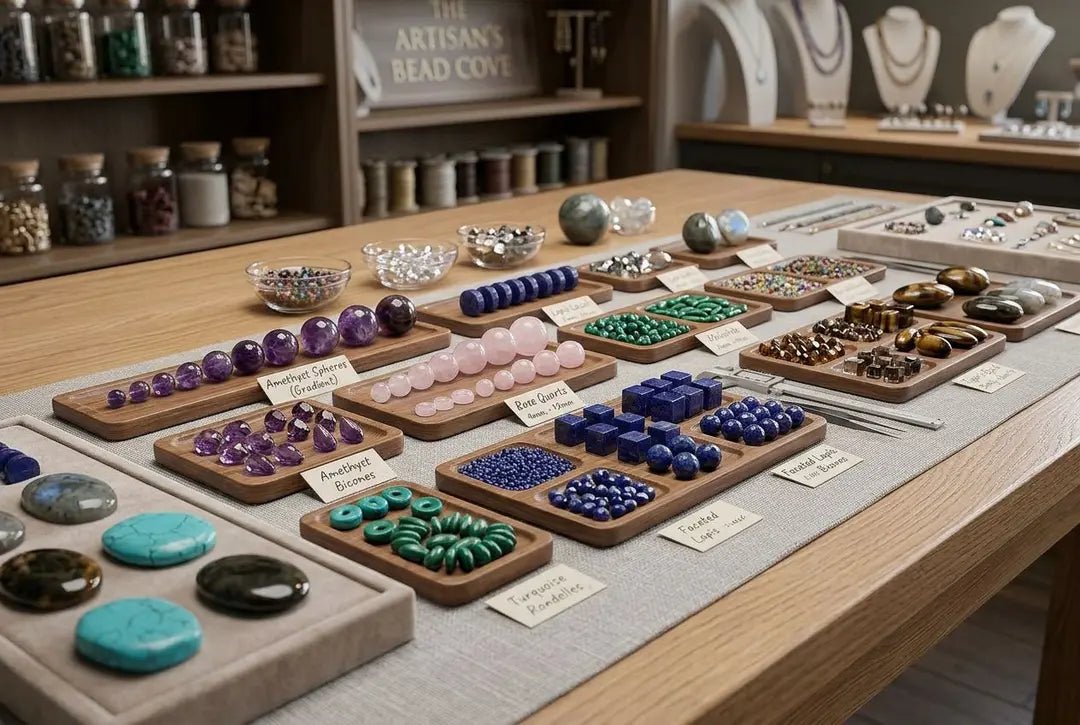 Gemstone Bead Shapes: Round, Rondelle, Coin, Cube, Chip - The Bead Traders
