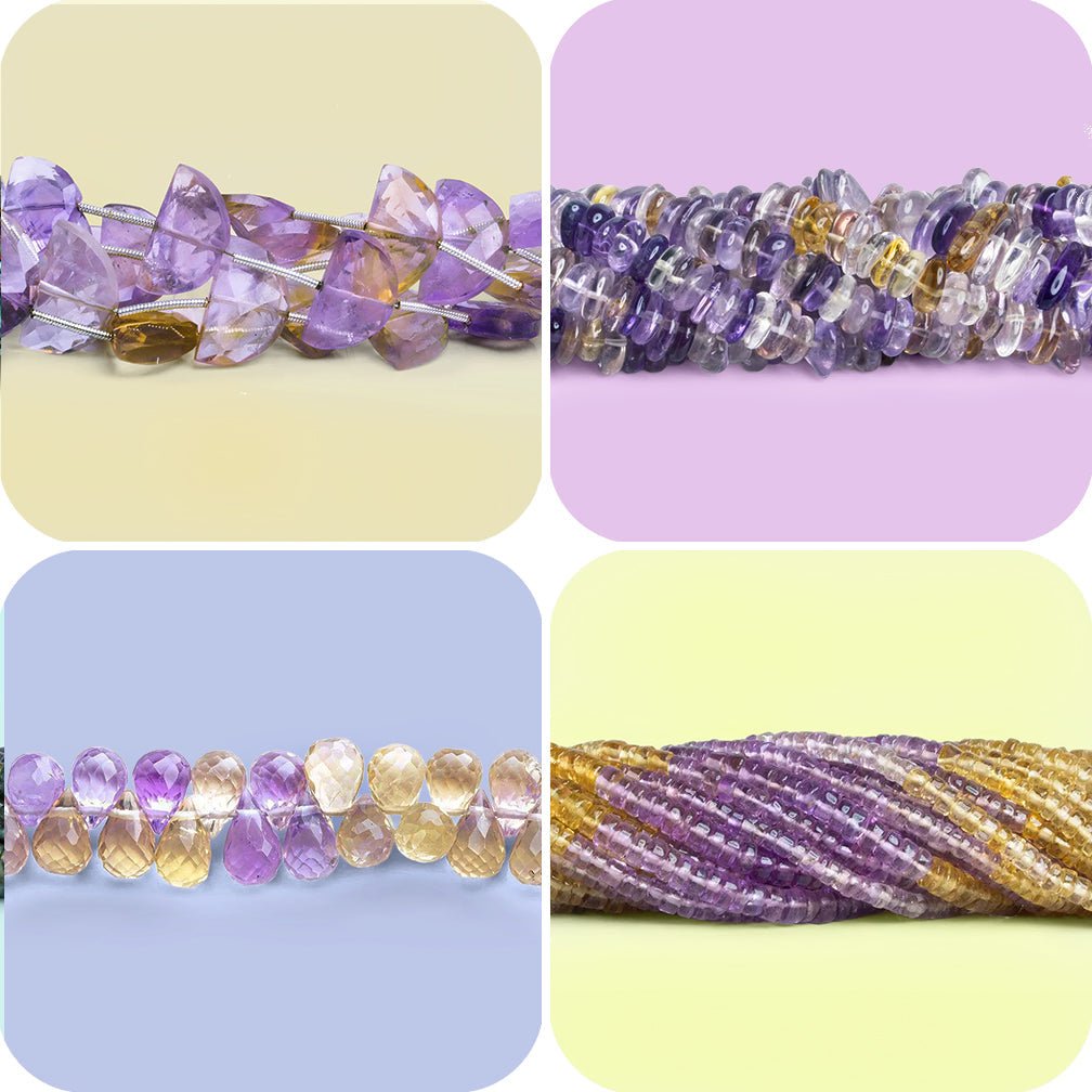 Ametrine Beads - The Bead Traders