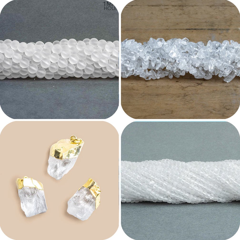 Crystal Quartz Beads - The Bead Traders