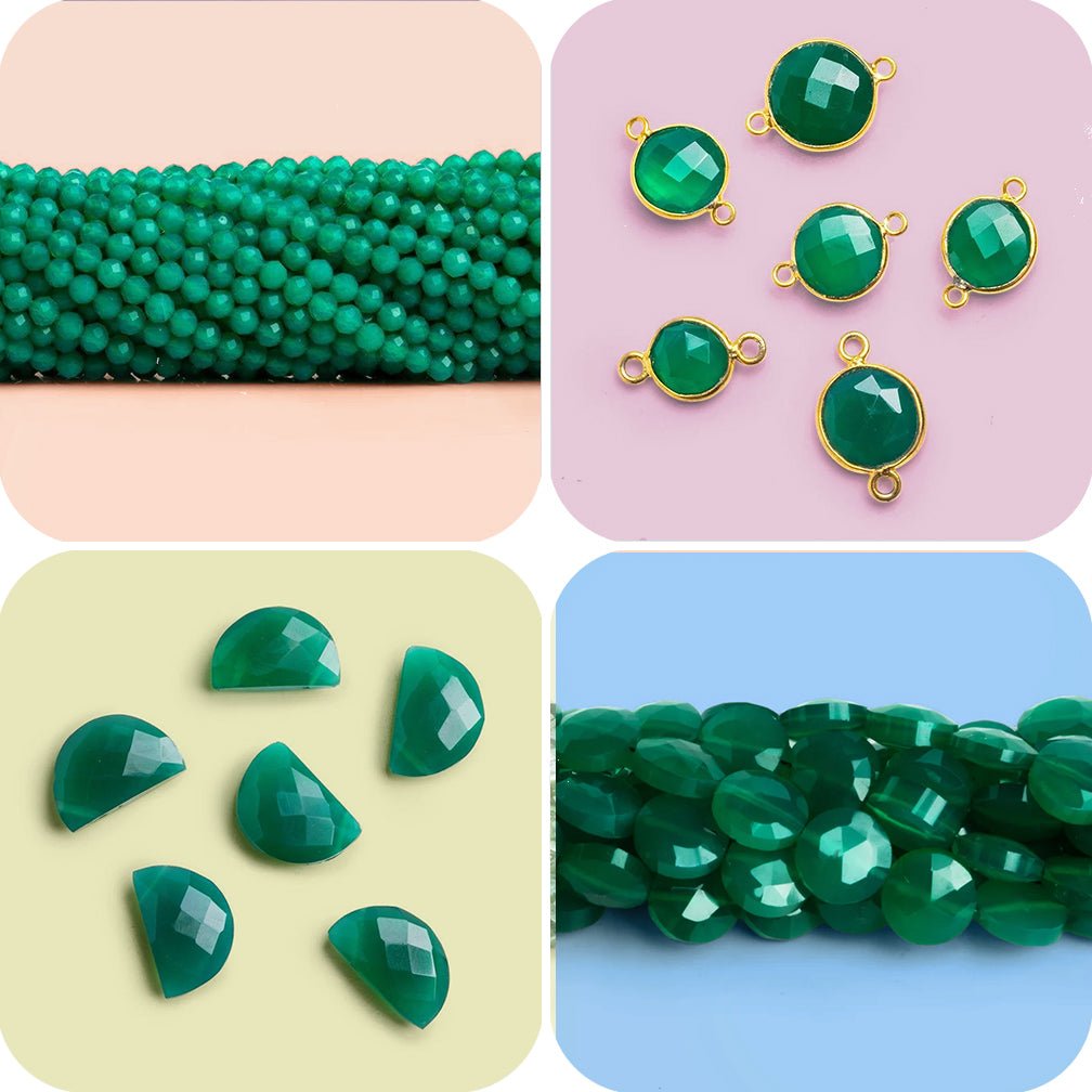 Green Onyx Beads - The Bead Traders