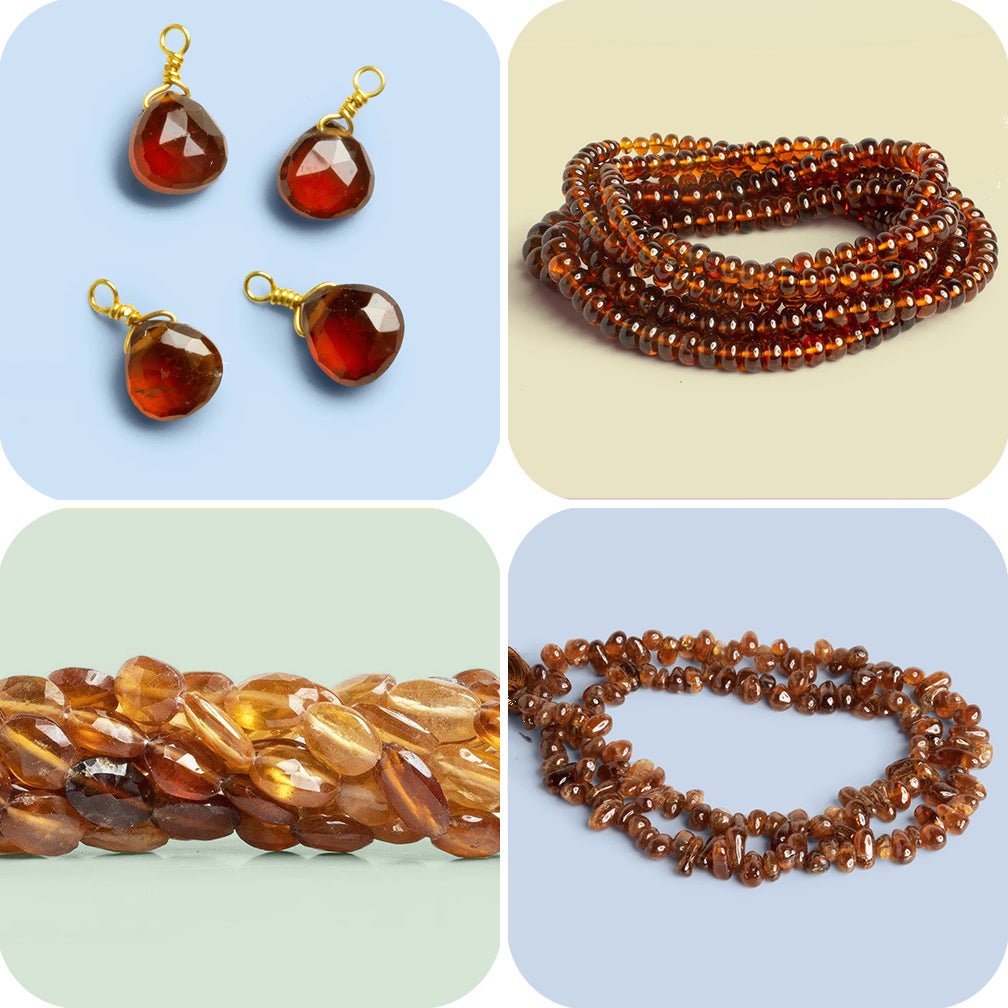 Hessonite Garnet Beads - The Bead Traders