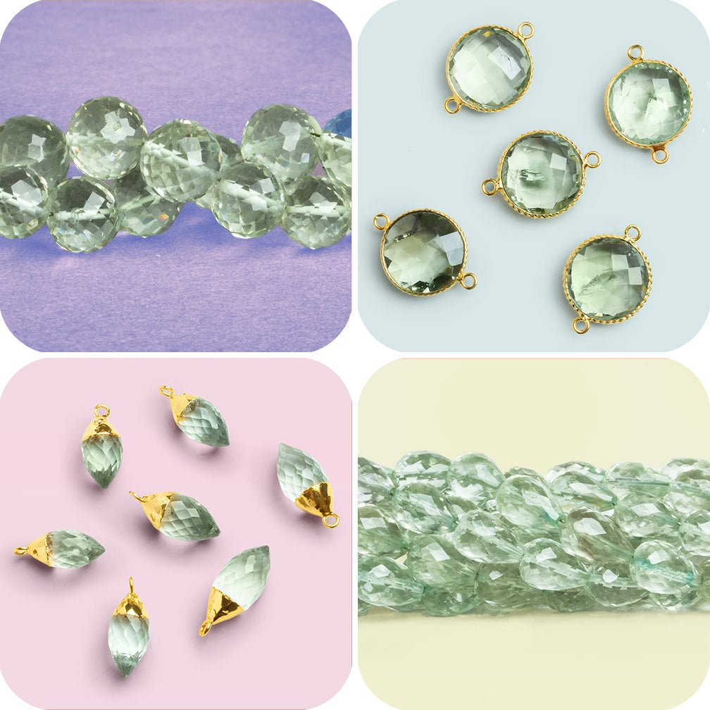 Prasiolite Beads (Green Amethyst Beads) - The Bead Traders