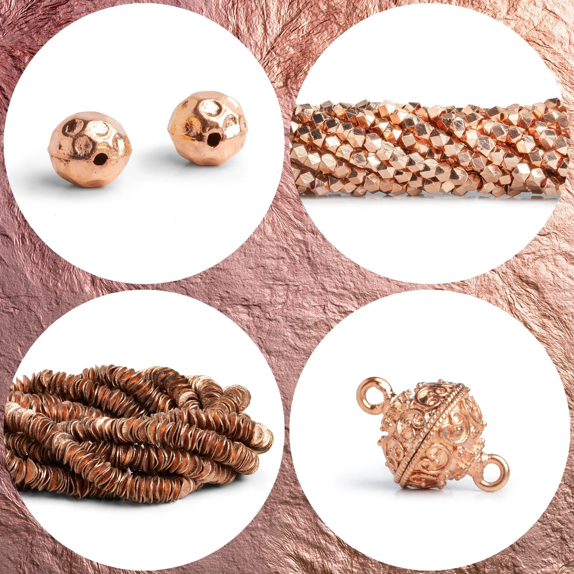 Rose Gold Beads - The Bead Traders