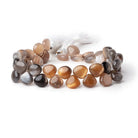 10 - 11mm Feldspar Plain Hearts 8.5 inch 40 pieces - The Bead Traders