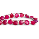 10 - 12mm Cambay Pink Chalcedony Faceted Hearts 8 inch 15 beads - The Bead Traders